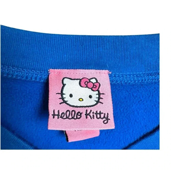 Sanrio Hello Kitty Teen Women's‎ Sweatshirt Blue Medium Warm;Thinner for Comfort - Picture 3 of 11